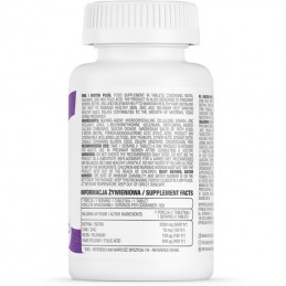 Biotin Plus + Zinc + Seleniu + Acid Folic 100 Tablete, OstroVit Beneficii Biotina: importanta pentru par, piele si sanatatea ung