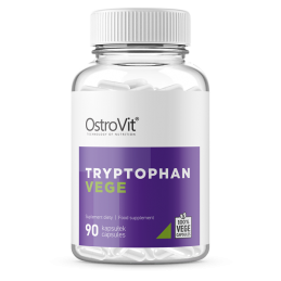 OstroVit Tryptophan Vege 500 mg 90 capsule - Relaxare, Somn si Stare buna Beneficii Triptofan: tulburare somn și insomnie, in ca