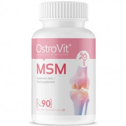 OstroVit MSM 90 Tablete (Metilsulfonilmetan), articulatii inflamate, sinteza colagen, riduri Beneficii MSM: permite muschilor si