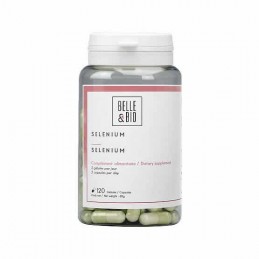 Belle&Bio Seleniu (Selenium) 120 gelule Beneficii Seleniu: antioxidant ce inhiba radicalii liberi, repara celulele deteriorate s