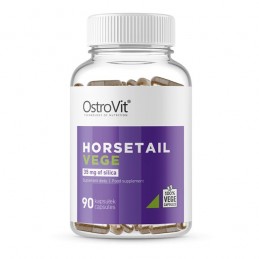 OstroVit HorseTail VEGE (Coada calului) 90 Capsule Beneficii Coada Calului Bio: ajuta la mobilitatea articulatiilor, remineraliz