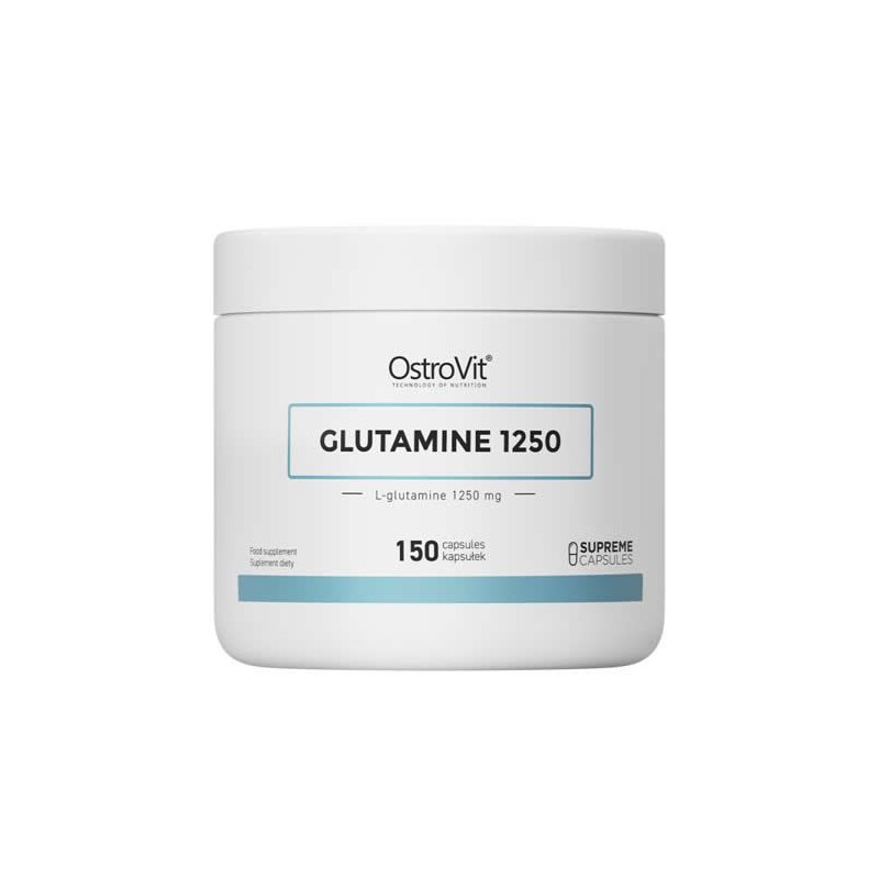 OstroVit Supreme Capsules Glutamine - Glutamina 1250 mg 150 Capsule Beneficii L-Glutamina: poate ajuta recuperarea dupa exerciti