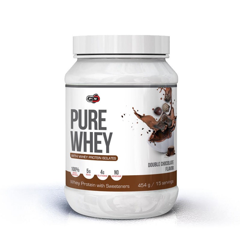 Pure Nutrition USA Pure Whey Proteina pura din zer 454 g - Creste masa musculara si Recuperare Beneficii Pure Whey: creste masa 