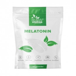 RAW Powders Melatonină Pulbere 10 g - Adormire Rapida Melatonina pulbere pura beneficii: Promovează modele de somn sanatos, poat