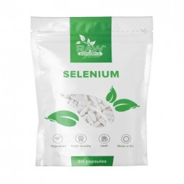 Raw Powders Seleniu (Selenometionina) 200mcg 60 Capsule Beneficii Seleniu: antioxidant ce inhiba radicalii liberi, repara celule