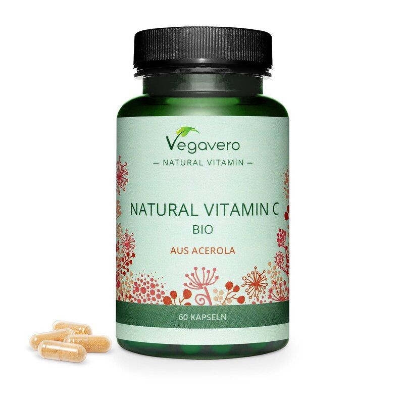 Vitamina C Organica, 60 capsule, Importanta in producerea de colagen, mentine sanatatea oaselor si dintilor Beneficii Vitamina C
