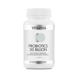 Vitaviva Probiotic + 1 CADOU 30 de miliarde de bacterii naturale 60 Capsule Acest probiotic contine 30 de miliarde de bacterii n