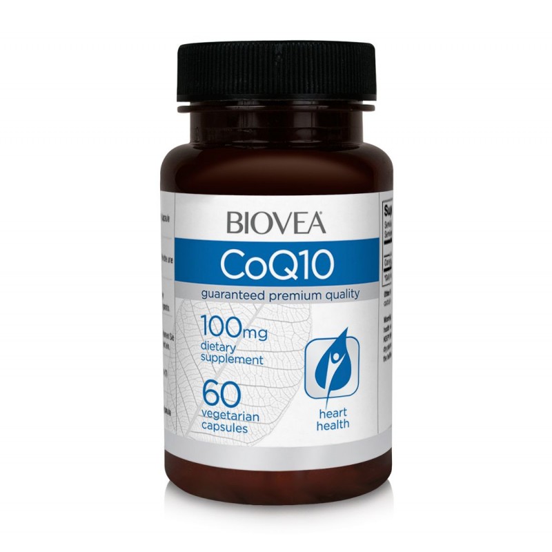 Biovea Coenzima Q10 100 mg 60 capsule Vege - Energie si Sustinere cardio Beneficii Coenzima Q10: intareste sistemul imunitar, aj