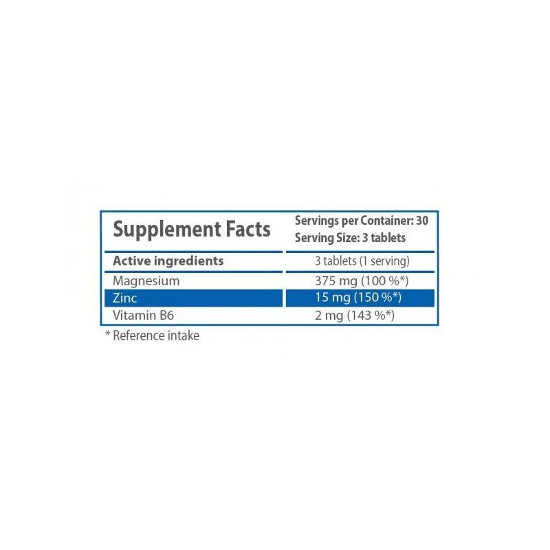 Magneziu + Zinc + Vitamina B6 90 Tablete, HS Labs - 1 | YEO