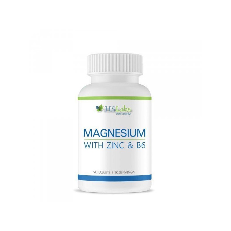 Magneziu + Zinc + Vitamina B6 90 Tablete, HS Labs