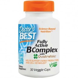 Doctor's Best Fully Active B-Complex with Quatrefolic 30 vcaps