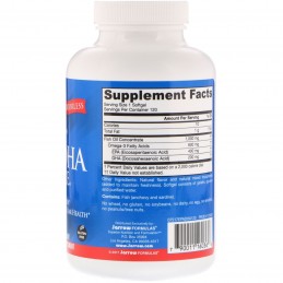 EPA-DHA Balance, 120 Capsule, Ofera beneficii sinergice din ambii acizi grasi importanti omega-3 EPA-DHA Balance® contine acizi 