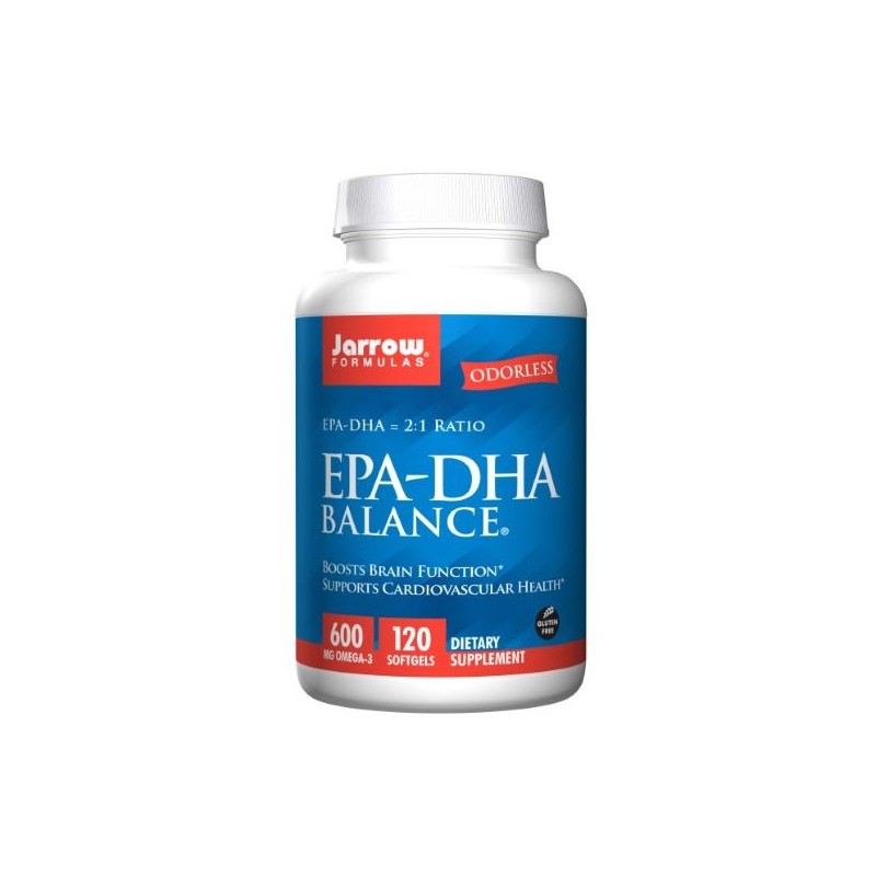 Ofera beneficii sinergice din ambii acizi grasi importanti omega-3 , EPA-DHA Balance, 120 Capsule EPA-DHA Balance® contine acizi