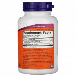 NOW Foods Pycnogenol, 30mg - 60 Capsule Pycnogenol®: un puternic antioxidant, sprijină echilibrul colesterolului sănătos, ajută 