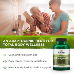 Swanson Ashwagandha 450 mg, 100 capsule – Suport Stres si Echilibru Emoțional Ashwagandha beneficii: planta medicinala antica, r