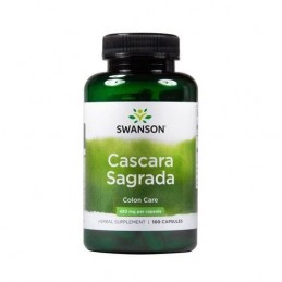 Swanson Cascara Sagrada 450 mg, 100 capsule – Suport Tranzit Intestinal Cascara Sagrada beneficii: cunoscuta si dub denumire de 