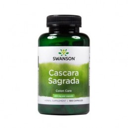 Cascara Sagrada 450 mg 100 Capsule, Swanson Beneficii Cascara Sagrada: cunoscuta si dub denumire de Crusinul lui Pursh, este uti
