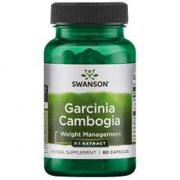 Swanson Garcinia Cambogia 5:1 Extract 80 mg – 60 Capsule – Slabire si Control Apetit Garcinia Cambogia beneficii: contribuie la 