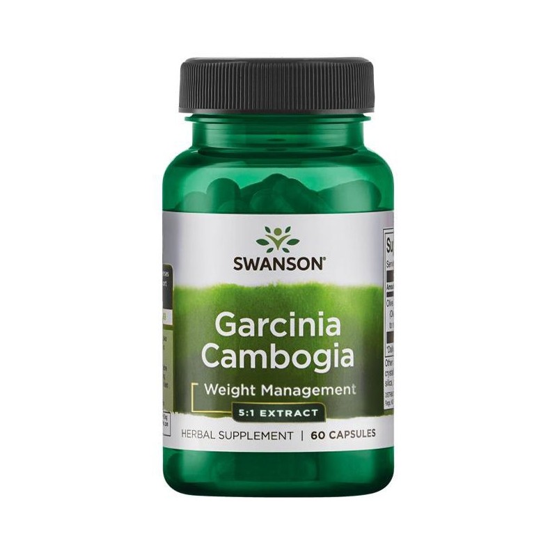 Swanson Garcinia Cambogia 5:1 Extract 80 mg – 60 Capsule – Slabire si Control Apetit Garcinia Cambogia beneficii: contribuie la 