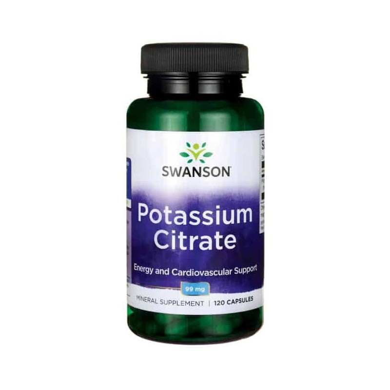 Potassium Citrate 99mg 120 Capsule, Swanson
