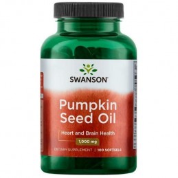 Swanson Pumpkin Seed Oil 1000 mg 100 Capsule – Ulei de Dovleac pentru Prostata si Par Beneficii Ulei Seminte dovleac: mentine pr