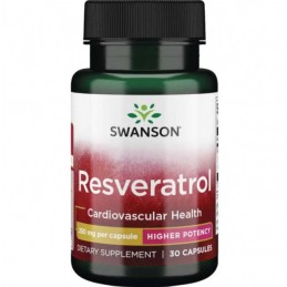 Swanson Resveratrol 250mg 30 Capsule Beneficii Resveratrol: mentine sanatatea colonului, antioxidant natural puternic care prote