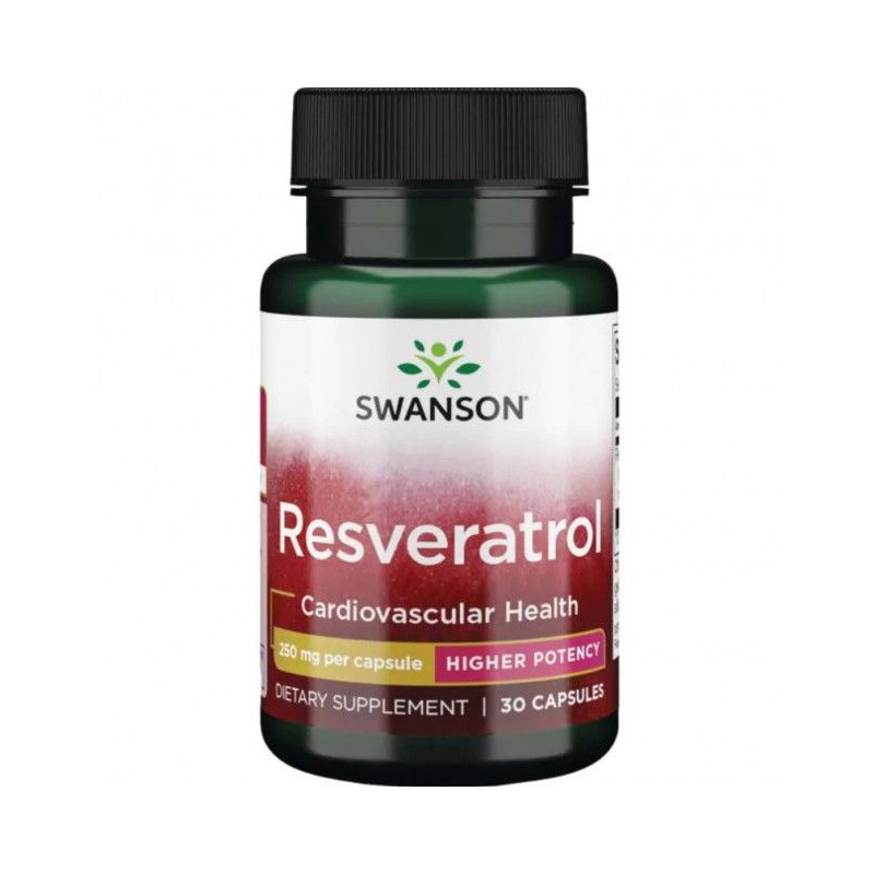 Resveratrol 250 mg 30 Capsule, Swanson
