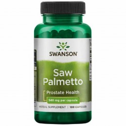 Swanson Saw Palmetto 540 mg, 100 capsule – Suport Prostata si Sanatate Masculina Saw Palmetto beneficii: amelioreaza hiperplazia