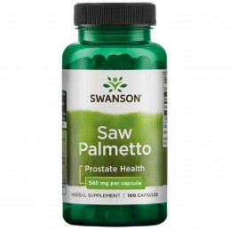 Supliment alimentar Saw Palmetto, 540mg - 100 Capsule (Tratament naturist prostata), Swanson Beneficii Saw Palmetto: amelioreaza