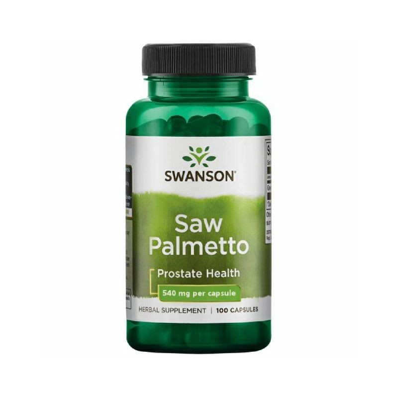 Supliment alimentar Saw Palmetto, 540mg - 100 Capsule (pentru prostata), Swanson Beneficii Saw Palmetto: amelioreaza hiperplazia