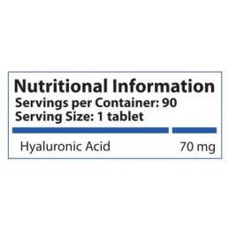 HS Labs Hyaluronic Acid 70 mg 90 comprimate – Hidratare și Articulații Beneficii Acid Hialuronic: sustine sanatatea articulatiil