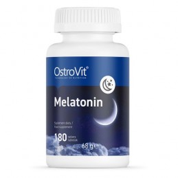 Melatonină 1mg 180 Tablete, OstroVit Beneficii Melatonina: eficient impotriva tulburarilor de somn, imbunatateste calitatea somn