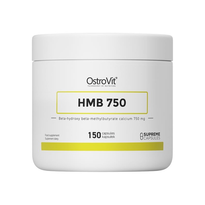 OstroVit Supreme Capsule HMB 750 mg 150 Capsule Beneficii HMB: previne catabolismul muscular, stimularea cresterii musculare, aj