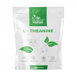 L-Theanine 200mg 120 Capsule (L-Teanina) L-Theanine Beneficii: induce relaxarea fără somnolență, diminuarea simptomelor PMS, red