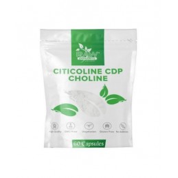 Citicolina CDP-Colina, 250mg 60 Capsule, Nootropic, Raw Powders Beneficii Citicolina CDP-Colina: 250 mg Citicolină pe porție, Su