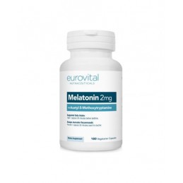 Melatonina, 2mg, 180 Capsule (pentru somn odihnitor) Beneficii Melatonina: Promovează modele de somn sanatos, poate ajuta la ame