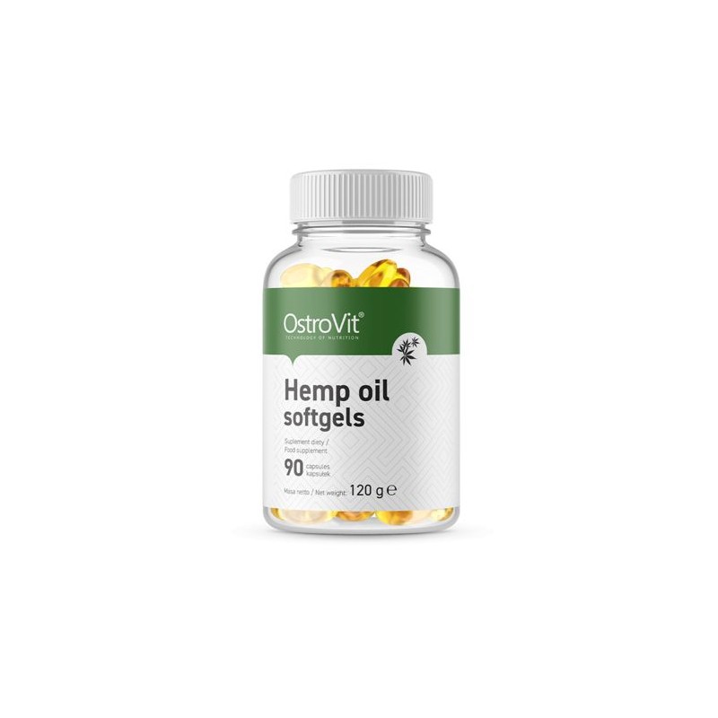 OstroVit Hemp Oil softgels 90 Capsule Beneficii Hemp oil: ajuta in caz de insomnie, ajuta in anxietate, stres si depresie, reduc