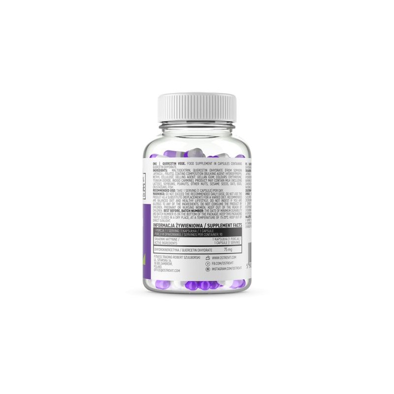 Quercetina Vege 90 Capsule, OstroVit - 5 | YEO