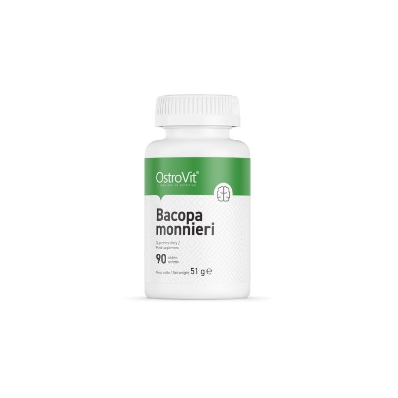 Contine antioxidanti puternici, poate reduce inflamatia, poate stimula functia creierului, Bacopa Monnieri 90 Tablete Beneficii 