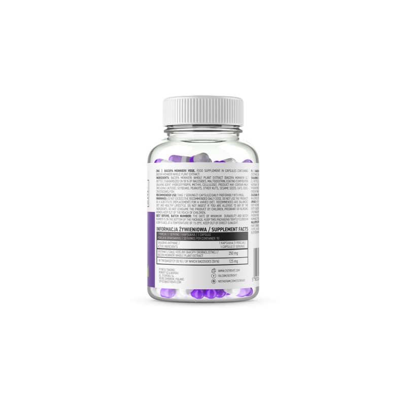 OstroVit Bacopa Monnieri VEGE, 90 Capsule - 2 | YEO