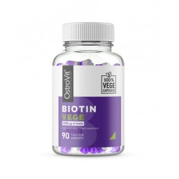 OstroVit Biotina VEGE 2500 mcg 90 Capsule Beneficii Biotina: importanta pentru par, piele si sanatatea unghiilor, nutrient esent