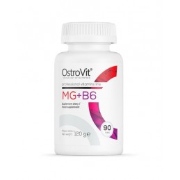 Magneziu + Vitamina B6, Mg + B6, 90 Tablete Beneficii Magneziu, Vitamina B6: crește tes-tosteronul, creșterea masei musculare, c