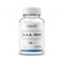 OstroVit Supreme Capsules D.A.A 1000 120 Capsule,  Acid D-Aspartic Beneficii D-Aspartic Acid capsule, (DAA): stimulează producți