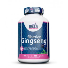 Haya Labs Siberian Ginseng (ginseng siberian), 500 mg, 100 capsule (Impotriva oboselei, creste energia natural) Beneficii ginsen