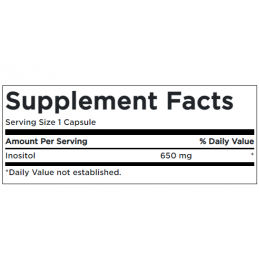 Inozitol - Vitamina B8 650 mg 100 capsule, Swanson Inozitol - Vitamina B8 beneficii: Inozitolul este un nutrient natural gasit i