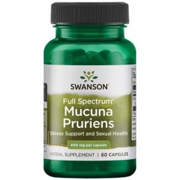 Mucuna Pruriens (L-Dopa) 400 mg 60 Capsule, Swanson Beneficii Full Spectrum Mucuna Pruriens: utilizata pentru minimizarea infert