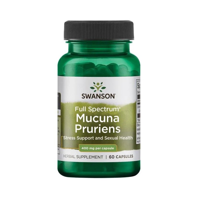 Minimizarea infertilitatii masculine, Full Spectrum Mucuna Pruriens (L-Dopa) 400 mg 60 capsule Beneficii Full Spectrum Mucuna Pr