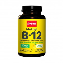 Vitamina B12 Methyl (Metilcobalamina) masticabile 1000 mcg 100 comprimate Beneficii Vitamina B12 Methyl: Jarrow va aduce o desco