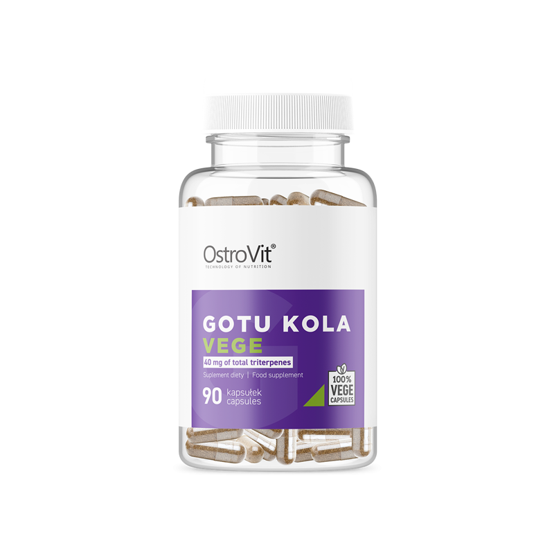 OstroVit Gotu Kola VEGE 90 Capsule (Concentrare invatat, somn linistit, claritate ganduri) - 1 | YEO