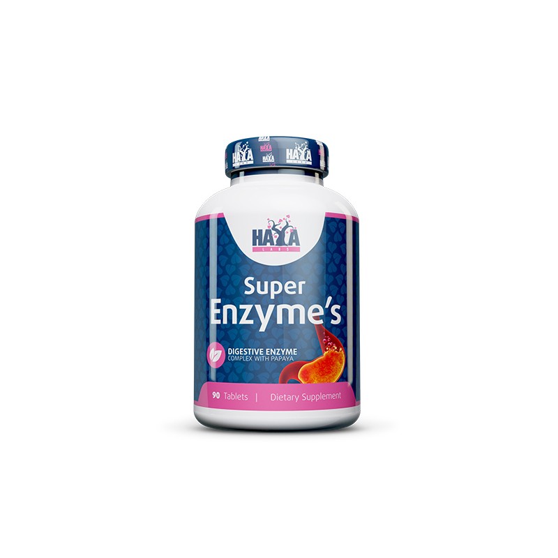 Haya Labs Super Enzyme Complex 90 Tablete (Bacterii benefice, imbunatateste digestia) Beneficii Super Enzyme Complex: HAYA LABS 
